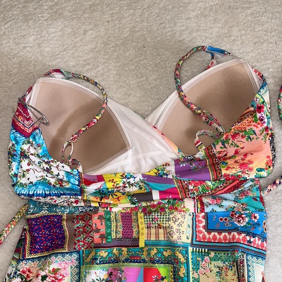 NWT- Johnny Was Women Fleur Braided Wrap One Piece Bathing Suit- Size 2X - Picture 9 of 15